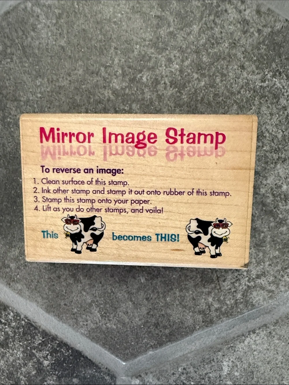 Set of 4:  Rubber Stamps &  Stamp Scrubber D.O.T.S. Rubber Stampede, Hero Arts